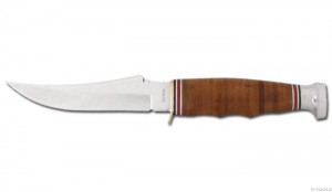 Ka-Bar 1233 - Nóż myśliwski - Leather Handled Skinner