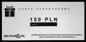 Karta podarunkowa Militar24.pl 150zł