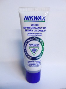 Wosk impregnujący do skóry licowej Nikwax Waterproofing Wax For Leather 100ml gąbka
