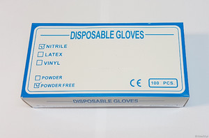 Rękawiczki nitrylowe Białe r.M 100szt.