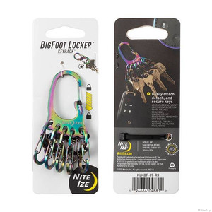 Nite Ize - Karabinek na klucze BigFoot Locker™ KeyRack™ - Spectrum - KLKBF-07-R3